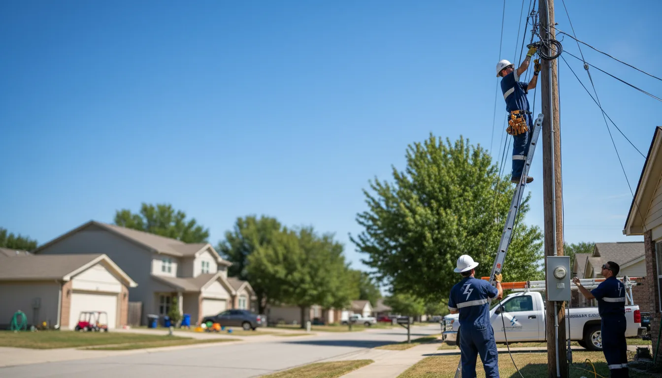 Residential electrician providing installation services in Christine, ND
